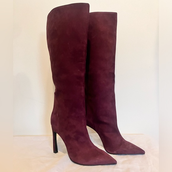 Schutz Cate Curve 100mm Nubuck Boots - Picture 6 of 10